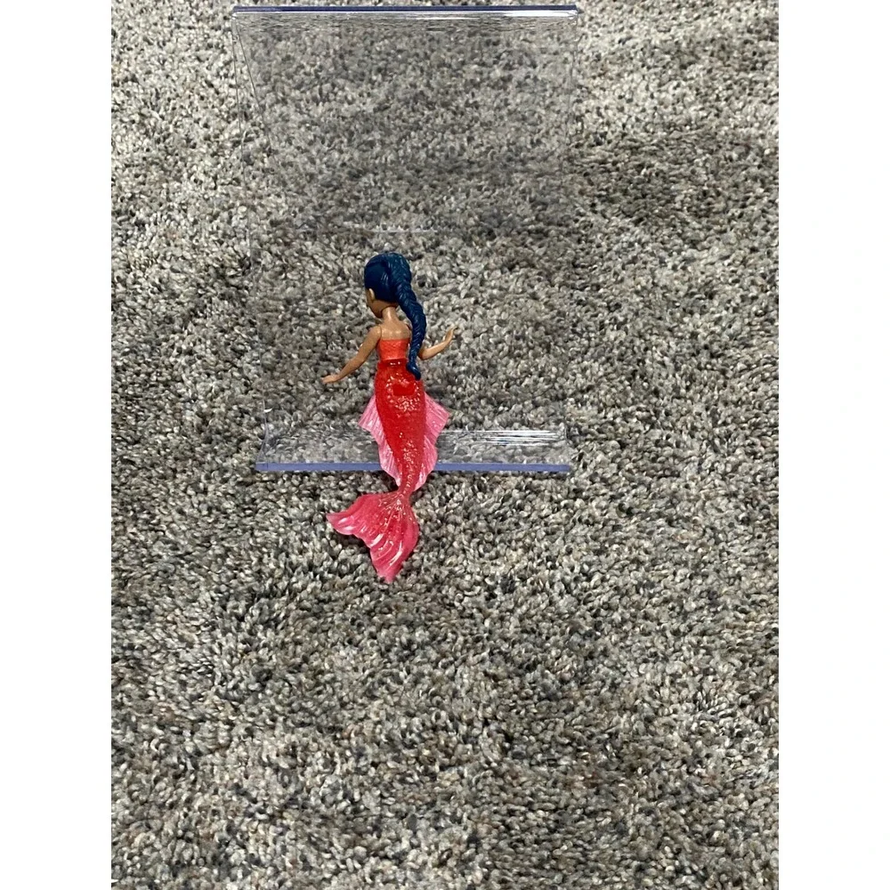Mini Doll Lego Friends Unisex Red Excellent Mermaid Glitter Tail Blue Hair OS